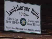 Tannheim - Gappenfeldalpe - Landsberger Hütte - Vilsalpsee